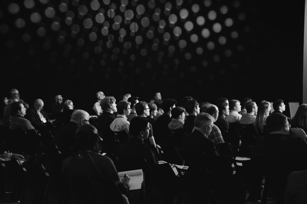 An engaged conference audience